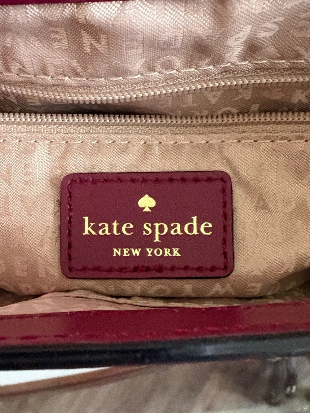 ♥️♥️KATE SPADE DOREEN BOND STREET RED PLUM LEATHER CROSSBODY BAG!♥️♥️ - Picture 6 of 10